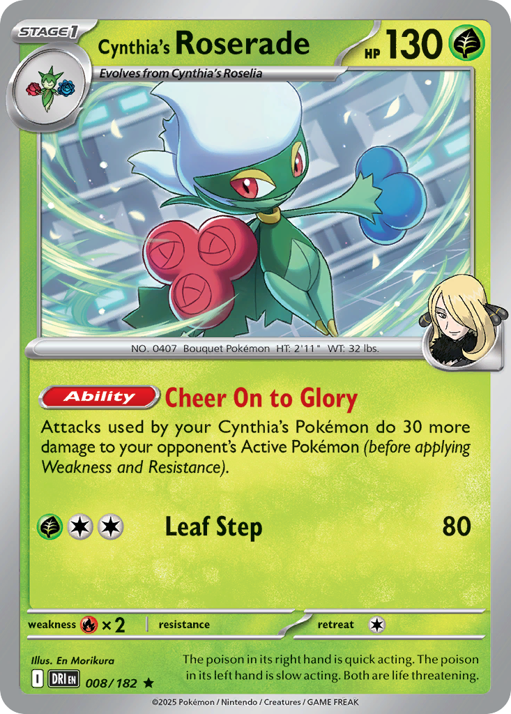 Cynthia's Roserade (8) - Prize Pack Series Cards