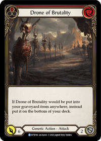 Drone of Brutality (Red) [U-WTR164] (Welcome to Rathe Unlimited) Unlimited Rainbow Foil - POKÉ JEUX