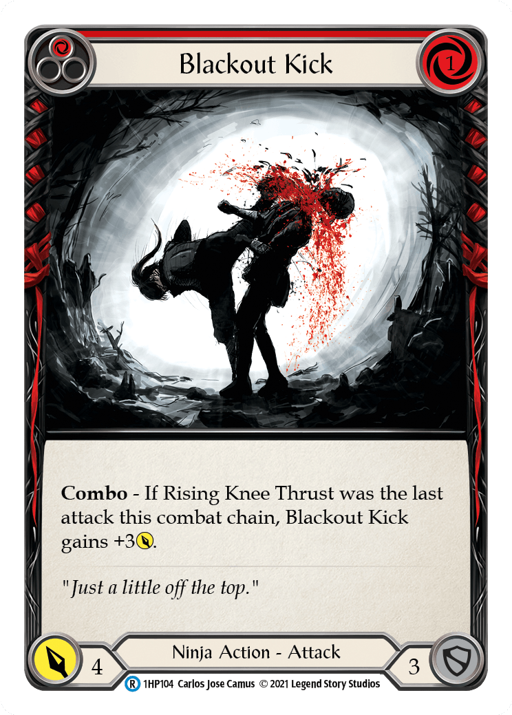Blackout Kick (Red) [1HP104] (History Pack 1) - POKÉ JEUX