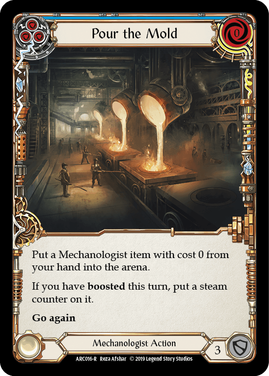 Pour the Mold (Blue) [ARC016-R] (Arcane Rising) 1st Edition Normal - POKÉ JEUX