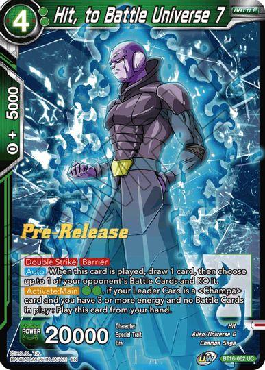 Hit, to Battle Universe 7 (BT16-062) [Realm of the Gods Prerelease Promos] - POKÉ JEUX