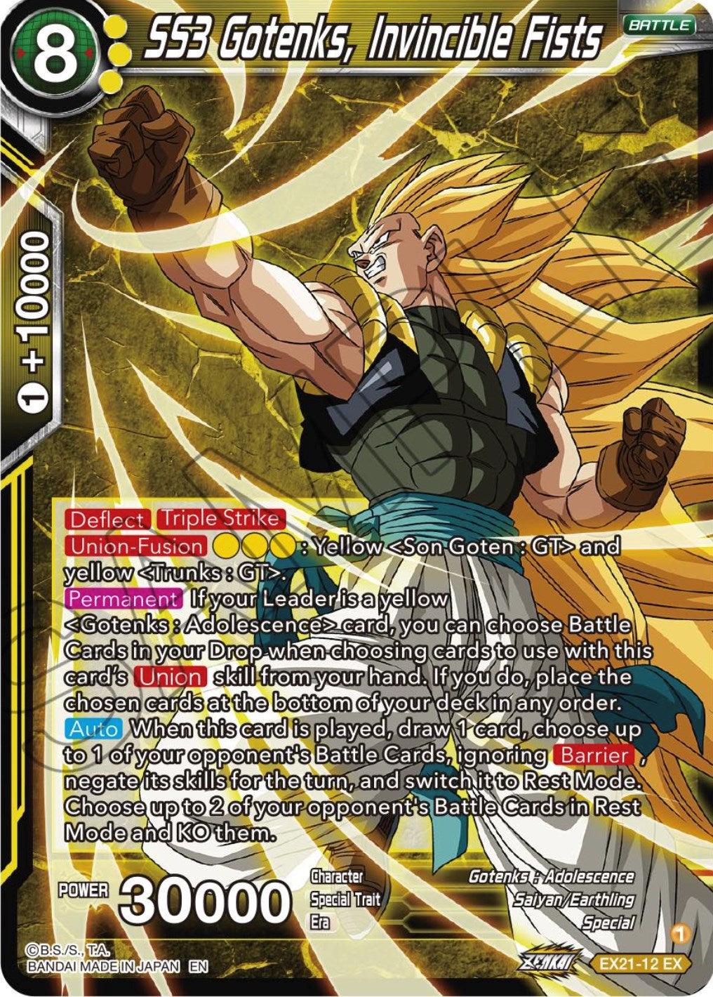 SS3 Gotenks, Invincible Fists (EX21-12) [5th Anniversary Set] - POKÉ JEUX