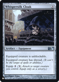 Whispersilk Cloak [Secret Lair: Heads I Win, Tails You Lose]
