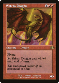 Shivan Dragon (Rétro) [Dominaria Remastered] 