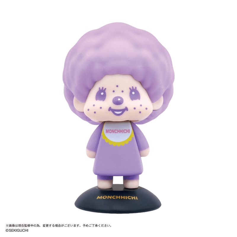 MONCHHICHI Yurayura Head 104 Monchhichi (Purple) (Pre-Order)