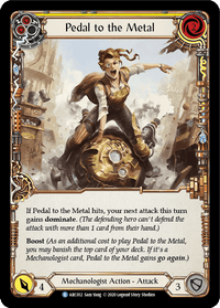 Pedal to the Metal (Yellow) [U-ARC012] (Arcane Rising Unlimited) Unlimited Rainbow Foil - POKÉ JEUX