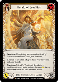 Herald of Erudition [MON004-RF] (Monarch) 1st Edition Rainbow Foil - POKÉ JEUX