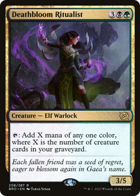 Deathbloom Ritualist (Pack promotionnel) [Promos de guerre des frères] 