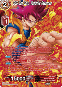 SSG Son Goku, Rapidfire Response (Silver Foil) (BT20-003) [Power Absorbed] - POKÉ JEUX