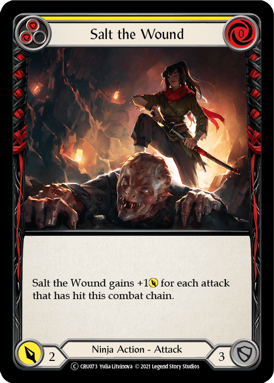Salt the Wound [U-CRU073] (Crucible of War Unlimited) Unlimited Rainbow Foil - POKÉ JEUX