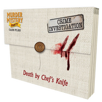 MURDER MYSTERY - CASE FILES - DEATH by CHEF's KNIFE (Special Order)