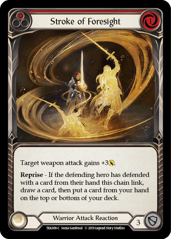 Stroke of Foresight (Red) [TEA009-C] (Dorinthea Hero Deck) 1st Edition Normal - POKÉ JEUX