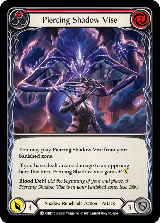 Piercing Shadow Vise (Red) [CHN010] (Monarch Chane Blitz Deck) - POKÉ JEUX