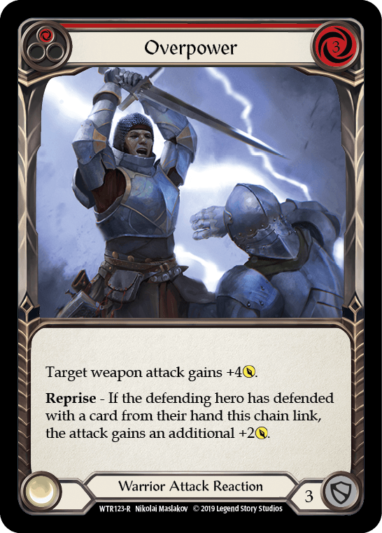 Overpower (Red) [WTR123-R] (Welcome to Rathe) Alpha Print Normal - POKÉ JEUX