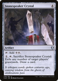 Stonespeaker Crystal [Commander Legends: Battle for Baldur's Gate]
