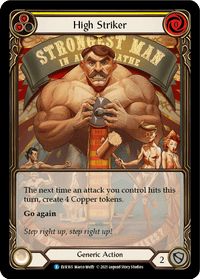 High Striker (Yellow) [EVR165] (Everfest) 1st Edition Extended Art Rainbow Foil - POKÉ JEUX