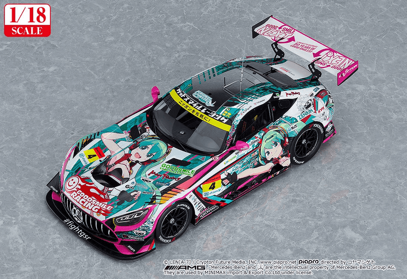 (Rerelease) 1/18th Scale Good Smile Hatsune Miku AMG 2020 SUPER GT Okayama Test Ver. (Pre-Order)