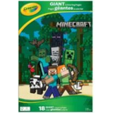 CRAYOLA - 18pg GIANT COLOURING PAGES - MINECRAFT (Special Order)