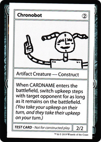 Chronobot (2021 Edition) [Mystery Booster Playtest Cards]