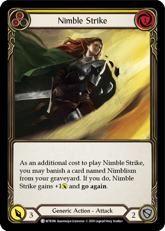 Nimble Strike (Yellow) [U-WTR186] (Welcome to Rathe Unlimited) Unlimited Normal - POKÉ JEUX