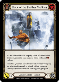 Flock of the Feather Walkers (Yellow) [WTR183-C] (Welcome to Rathe) Alpha Print Rainbow Foil - POKÉ JEUX