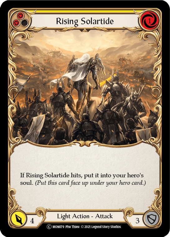 Rising Solartide (Yellow) [U-MON079-RF] (Monarch Unlimited) Unlimited Rainbow Foil - POKÉ JEUX