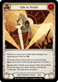 Ode to Wrath [MON013-RF] (Monarch) 1st Edition Rainbow Foil - POKÉ JEUX