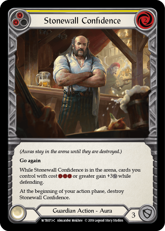 Stonewall Confidence (Yellow) [WTR073-C] (Welcome to Rathe) Alpha Print Normal - POKÉ JEUX