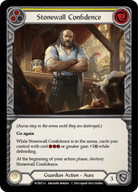 Stonewall Confidence (Yellow) [WTR073-C] (Welcome to Rathe) Alpha Print Normal - POKÉ JEUX