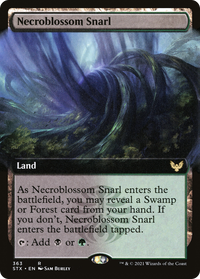 Necroblossom Snarl (Extended Art) [Strixhaven: School of Mages]