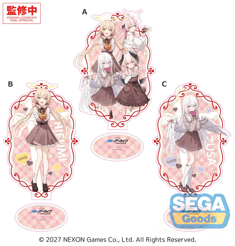 "Blue Archive" PtZ Big Acrylic Stand ~Happy Valentine!!~ Vol.1 (Pre-Order)