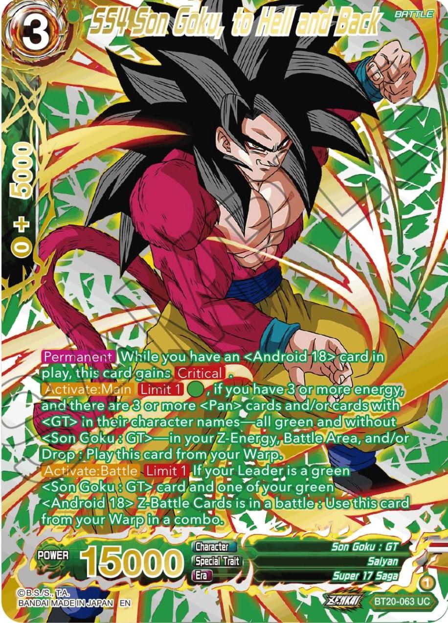 SS4 Son Goku, to Hell and Back (Gold-Stamped) (BT20-063) [Power Absorbed] - POKÉ JEUX