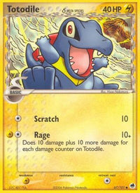 Totodile (Delta Species) (67/101) - Dragon Frontiers
