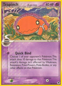 Trapinch (69/101) (Espèce Delta) (Estampillé) [EX : Dragon Frontiers] 