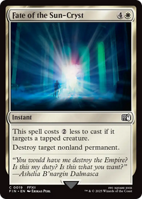 Fate of the Sun-Cryst (FIN-019) - FINAL FANTASY Foil