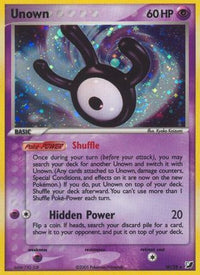 Unown (W) (W/115)  - Unseen Forces Holofoil