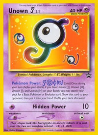 Unown [J] (38/53)  - WoTC Promo