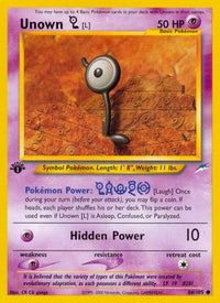 Unown [L] (86/105) - Neo Destiny Unlimited