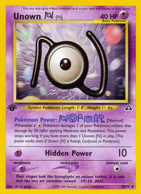 Unown [N] (50/75) - Neo Discovery 1st Edition