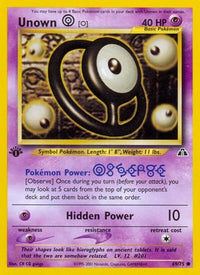 Unown [O] (69/75) - Neo Discovery 1st Edition