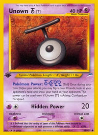 Unown [T] (88/105) - Neo Destiny 1st Edition
