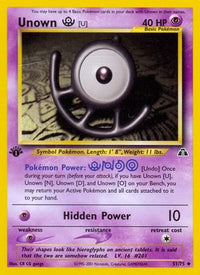 Unown [U] (51/75)  - Neo Discovery 1st Edition