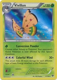Vivillon (High Plains [Orange]) (17) - XY Base Set Holofoil