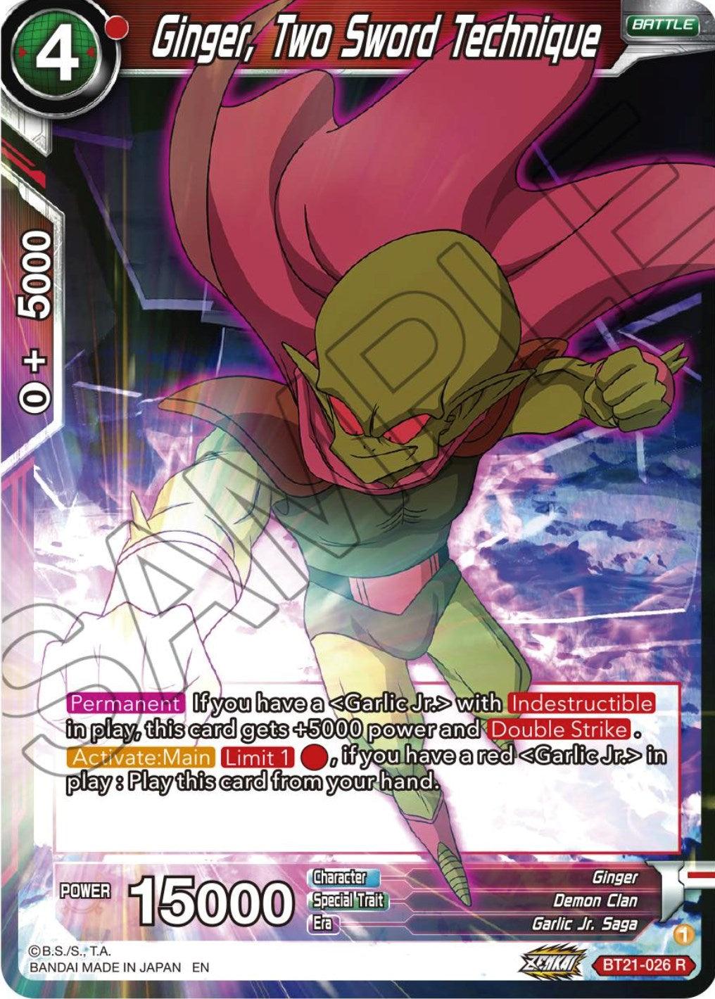 Ginger, Two Sword Technique (BT21-026) [Wild Resurgence] - POKÉ JEUX