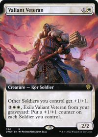 Valiant Veteran (Extended Art) [Dominaria United]
