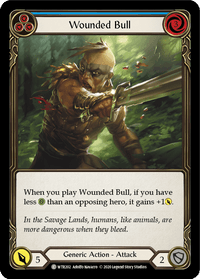 Wounded Bull (Blue) [U-WTR202] (Welcome to Rathe Unlimited) Unlimited Rainbow Foil - POKÉ JEUX