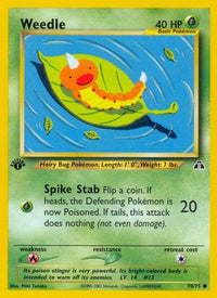 Weedle (70/75) - Neo Discovery 1st Edition