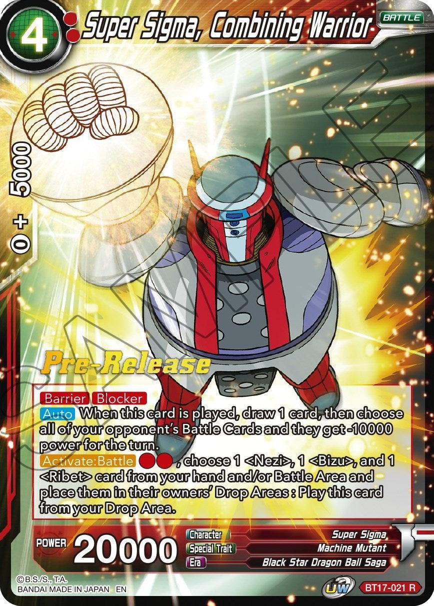 Super Sigma, Combining Warrior (BT17-021) [Ultimate Squad Prerelease Promos] - POKÉ JEUX