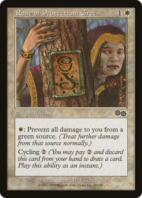 Rune of Protection: Green [Urza's Saga]