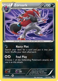 Zoroark (71/114)  - Black and White Holofoil
